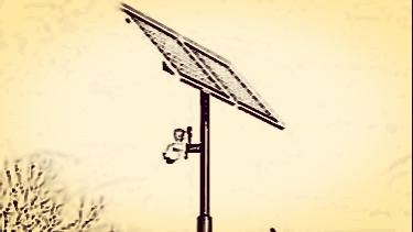 Solar-powered security camera system