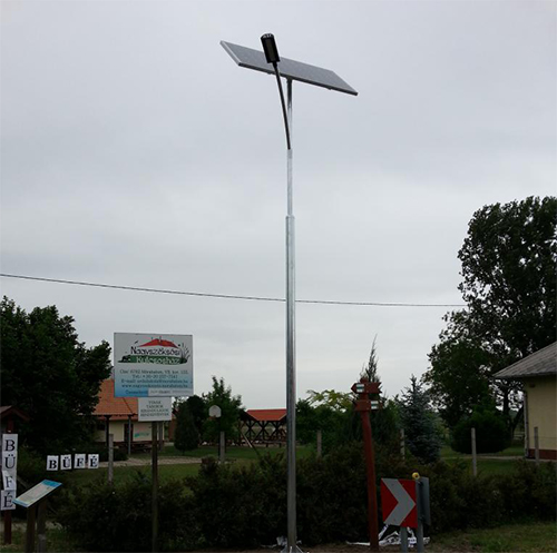 Mórahalom bike path, solar public lighting