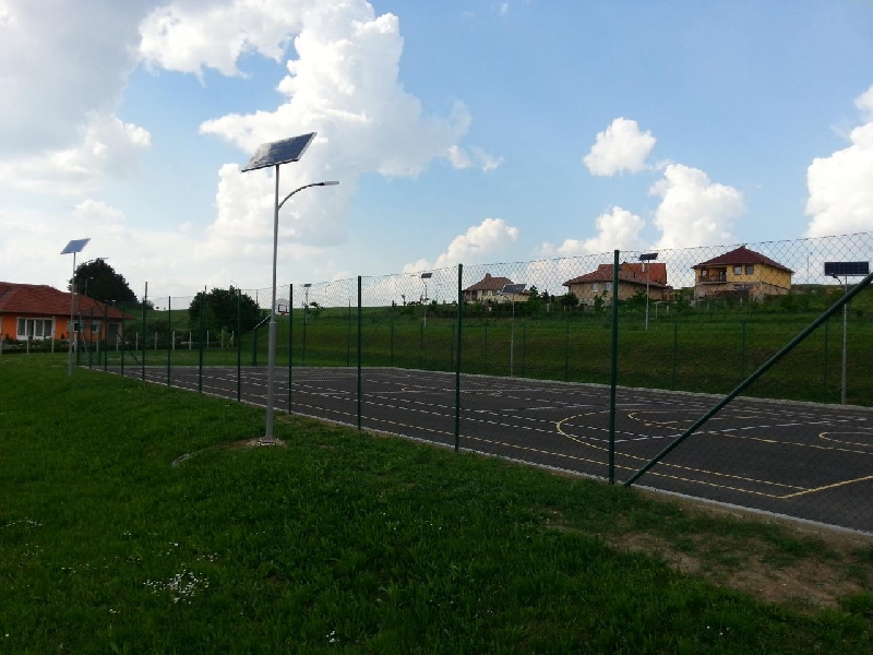 Zalaszentiván, sport court, solar field lighting